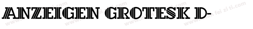 Anzeigen Grotesk D字体转换